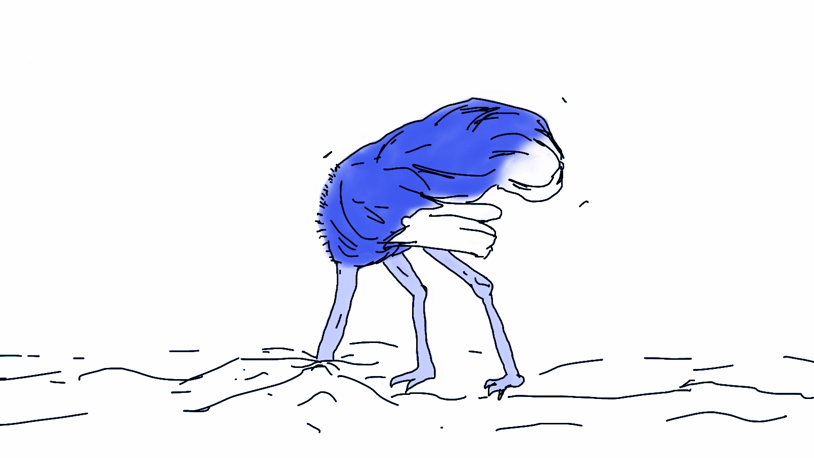 Fear as ostrich