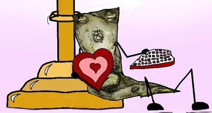 dollar eating chocolates